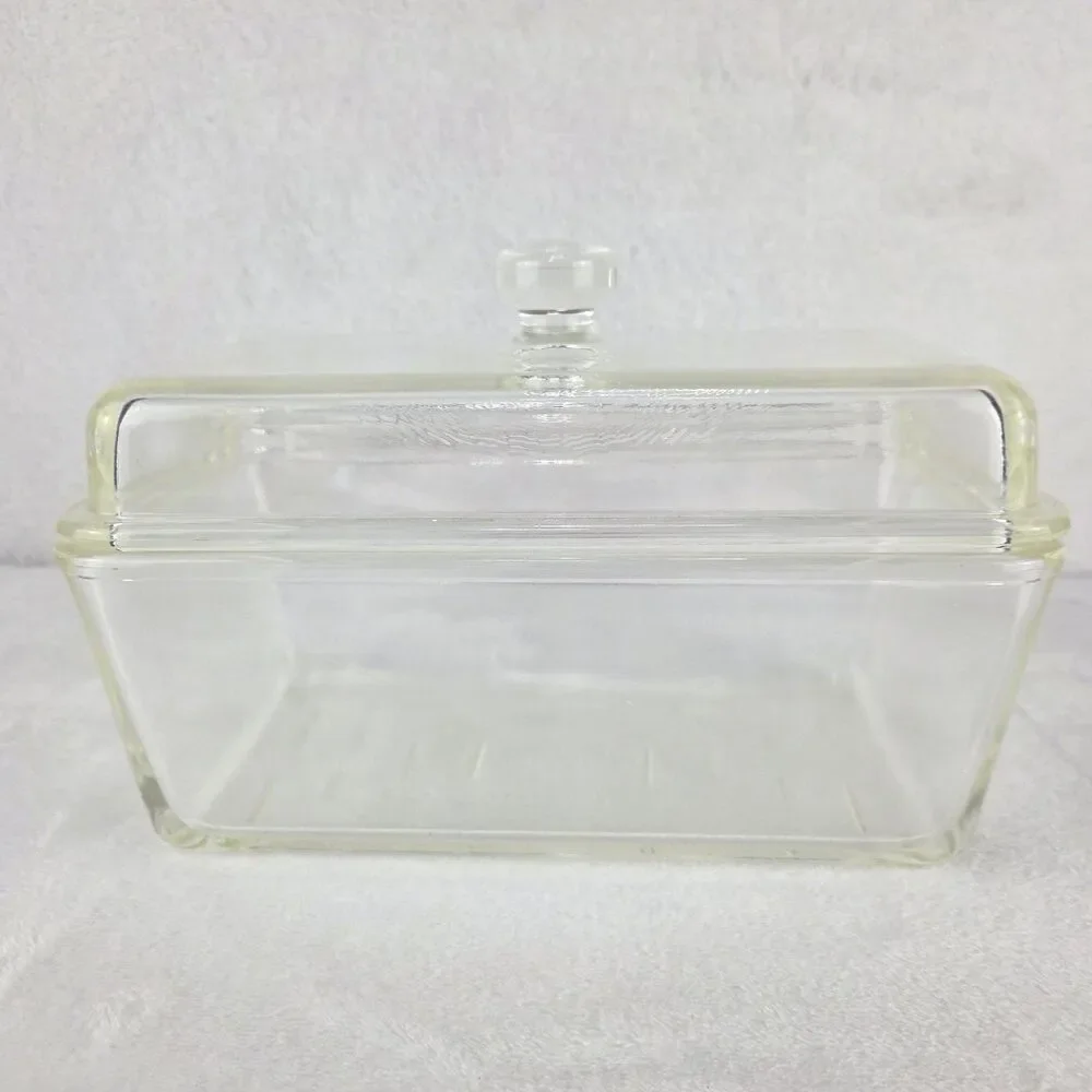 Vintage 1930’s Westinghouse Glass Refrigerator Storage Dish w/Lid 9